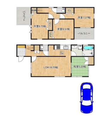 �Ԏ��}�@�i3�����j
���i3380���~�A4LDK�A�y�n�ʐ�139.96�u�A�����ʐ�94.76�u