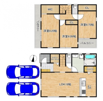 �Ԏ��}�@���i4080���~�A3LDK�A�y�n�ʐ�109.95�u�A�����ʐ�98.74�u