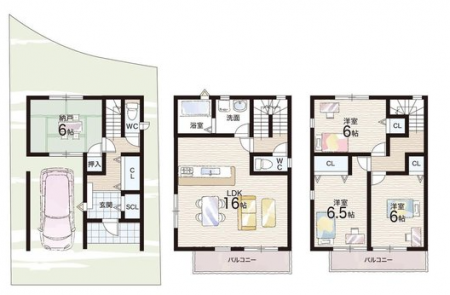 �Ԏ��}�@�i1�����j
���i3690���~�A4LDK�A�y�n�ʐ�95.93�u�A�����ʐ�118.36�u